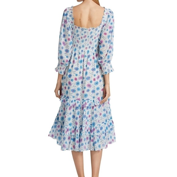 NWT LoveShackFancy Miri Dress Deep Cotton Candy XS - Picture 4 of 12